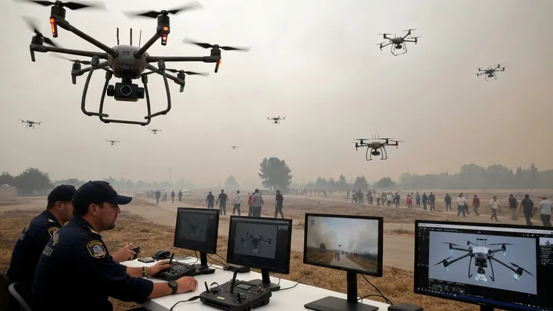 Drones et évacuation
