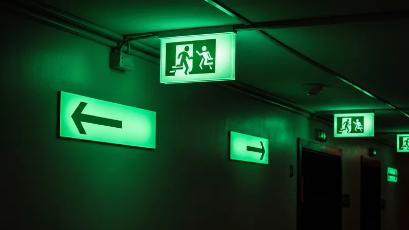 Signalisation d'évacuation